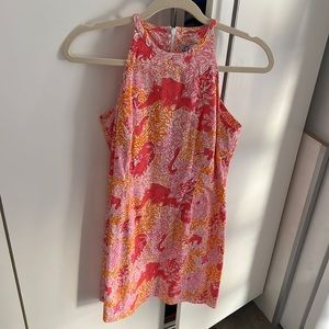 Lilly Pulitzer knee length dress size 4. Pink elephant print.